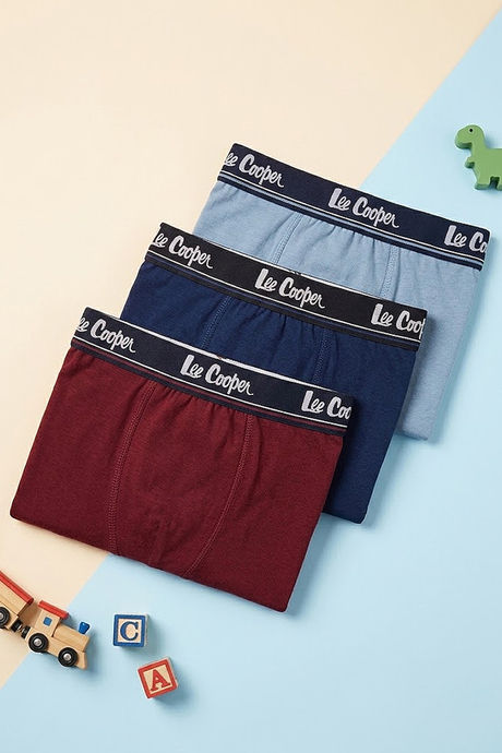 Lee Cooper Boys Long Leg Trunks (Pack of 3) - Multicolor — image 14